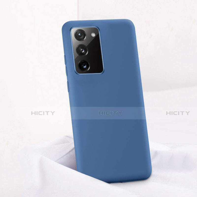 Funda Silicona Ultrafina Goma 360 Grados Carcasa C01 para Samsung Galaxy Note 20 5G Azul