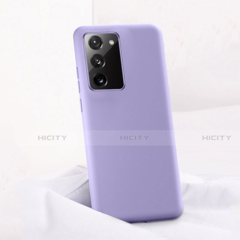 Funda Silicona Ultrafina Goma 360 Grados Carcasa C01 para Samsung Galaxy Note 20 5G Morado