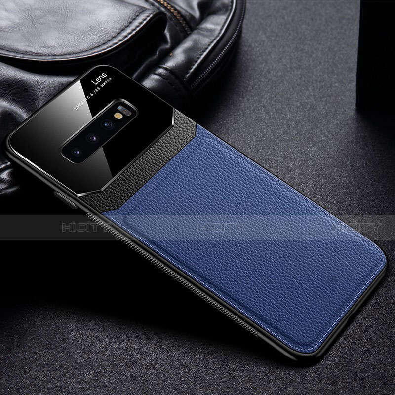 Funda Silicona Ultrafina Goma 360 Grados Carcasa C01 para Samsung Galaxy S10 Plus Azul