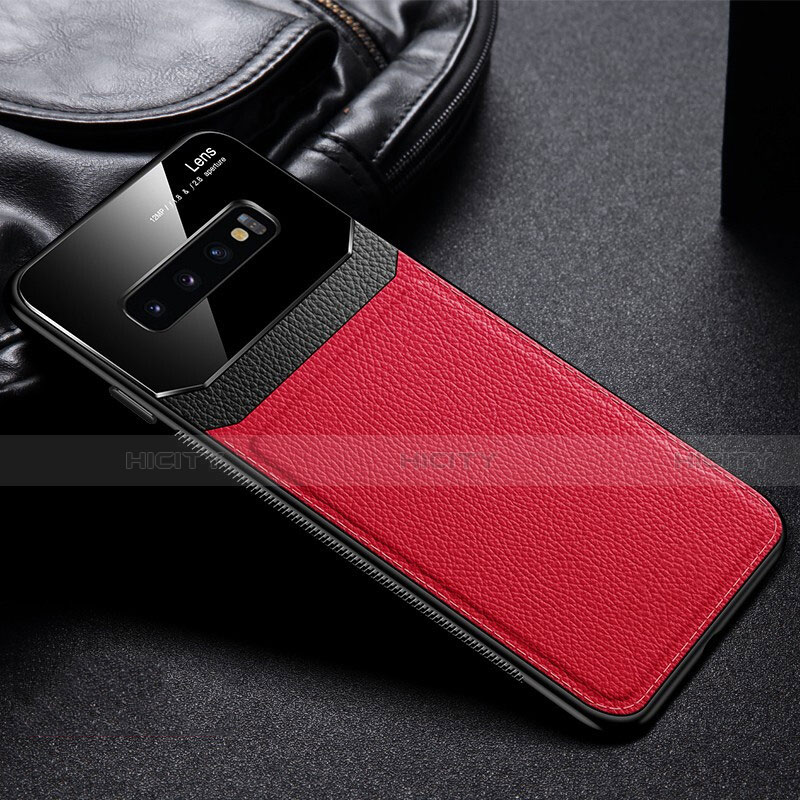 Funda Silicona Ultrafina Goma 360 Grados Carcasa C01 para Samsung Galaxy S10 Rojo