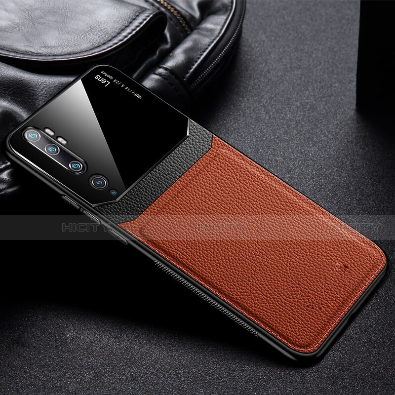 Funda Silicona Ultrafina Goma 360 Grados Carcasa C01 para Xiaomi Mi Note 10 Marron
