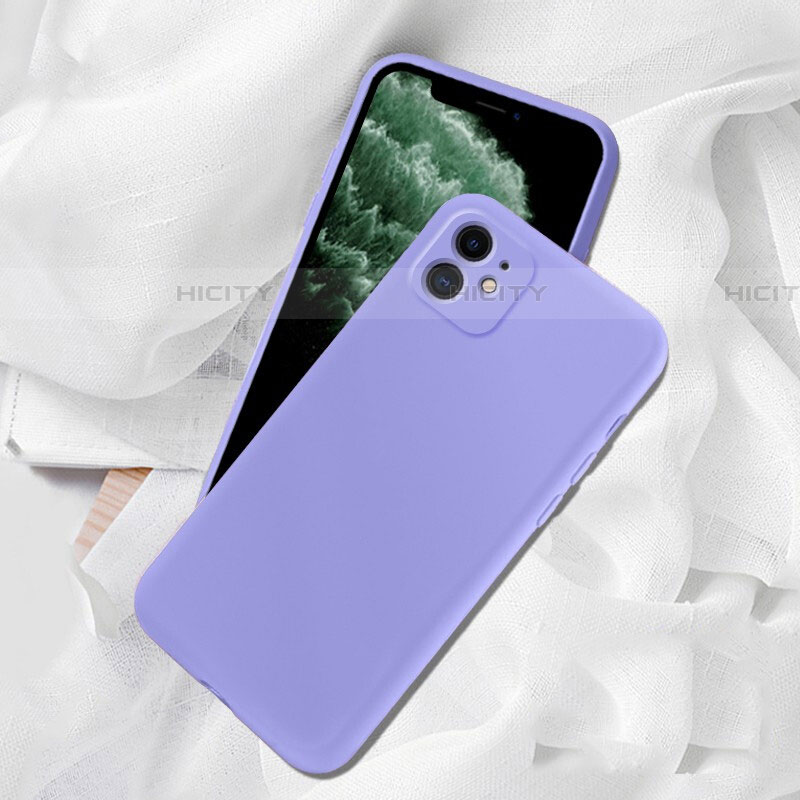 Funda Silicona Ultrafina Goma 360 Grados Carcasa C02 para Apple iPhone 11 Morado