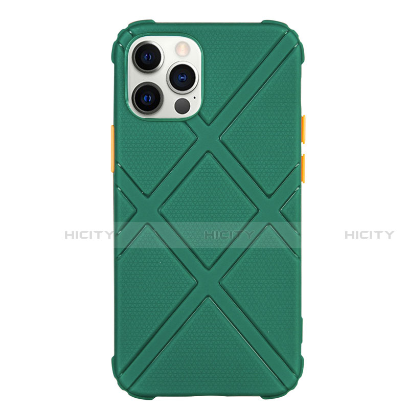 Funda Silicona Ultrafina Goma 360 Grados Carcasa C02 para Apple iPhone 12 Pro Verde