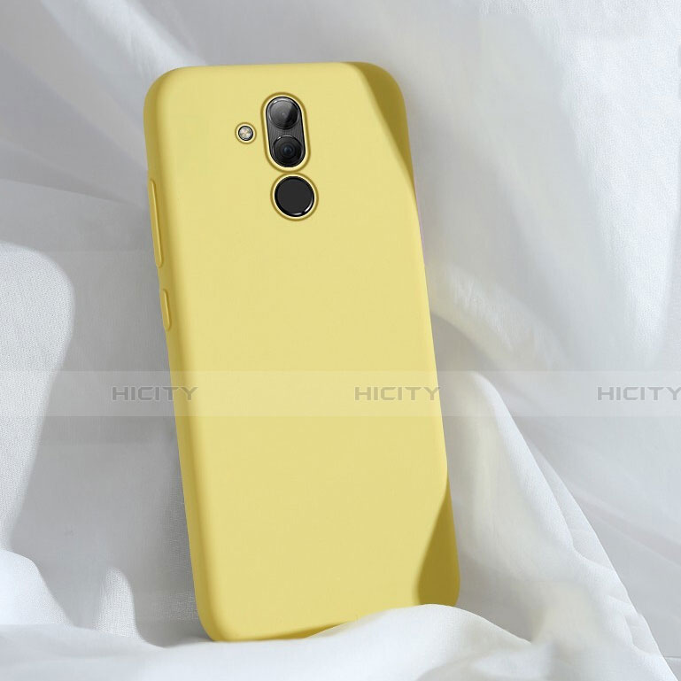 Funda Silicona Ultrafina Goma 360 Grados Carcasa C02 para Huawei Mate 20 Lite Amarillo