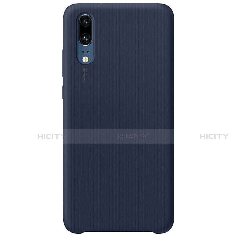 Funda Silicona Ultrafina Goma 360 Grados Carcasa C02 para Huawei P20 Azul