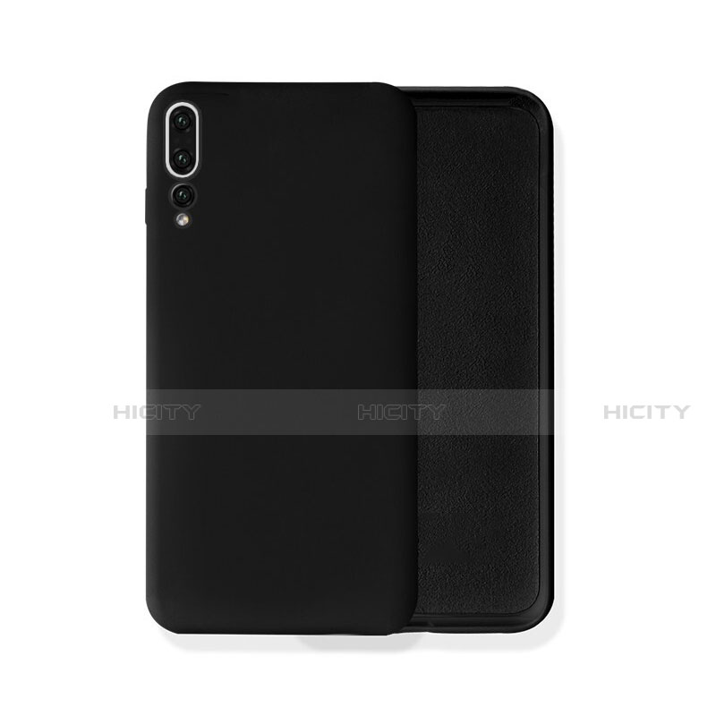 Funda Silicona Ultrafina Goma 360 Grados Carcasa C02 para Huawei P20 Pro Negro