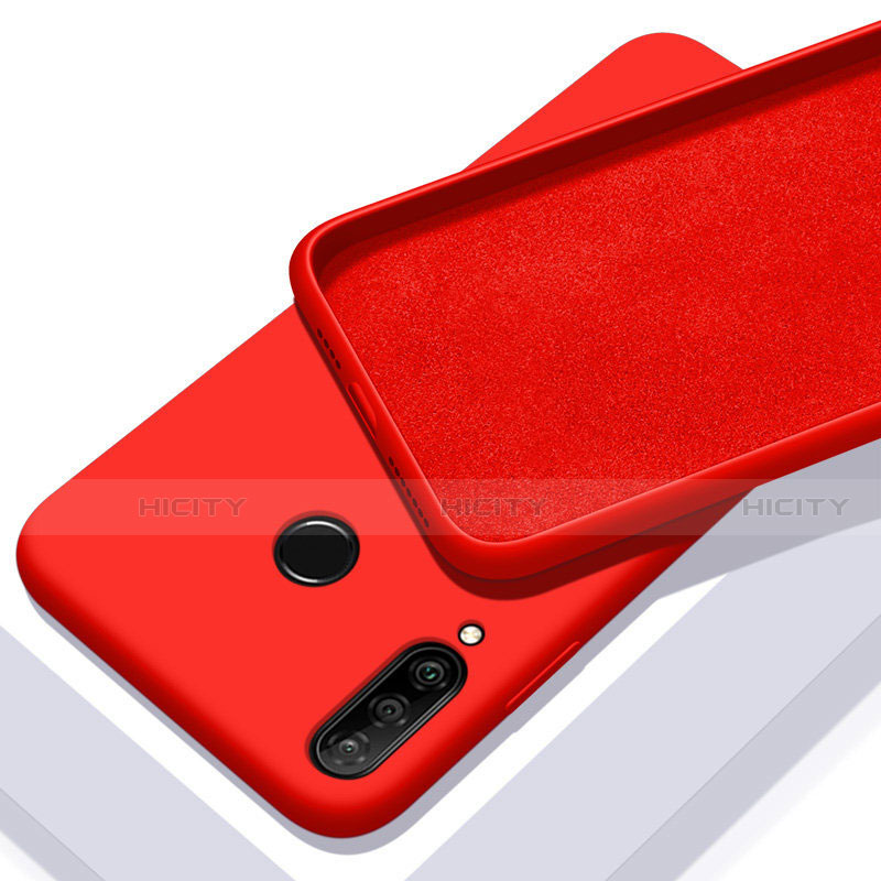 Funda Silicona Ultrafina Goma 360 Grados Carcasa C02 para Huawei P30 Lite Rojo