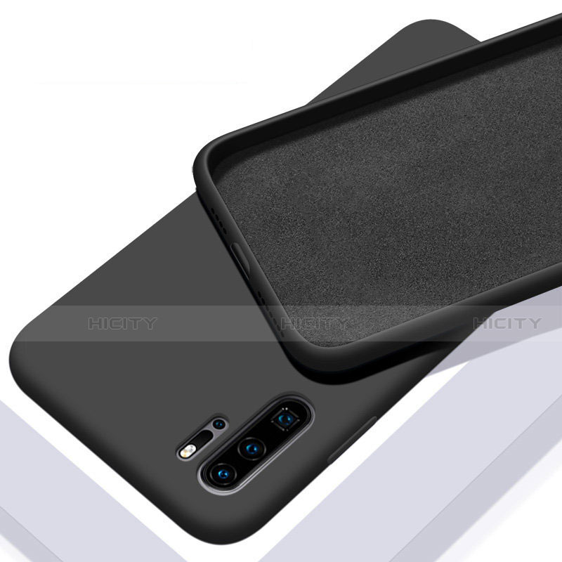 Funda Silicona Ultrafina Goma 360 Grados Carcasa C02 para Huawei P30 Pro Negro