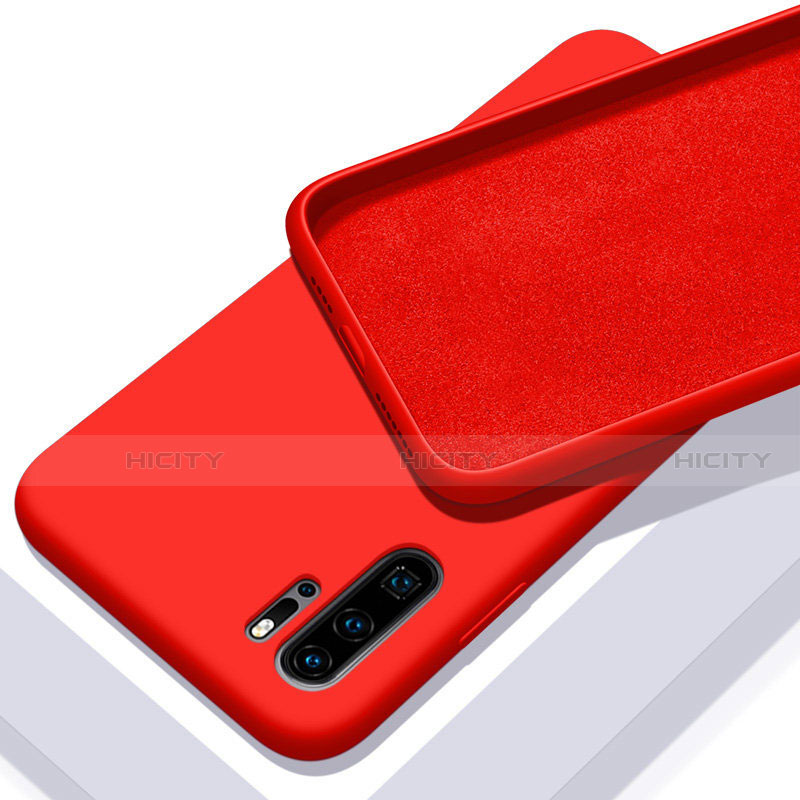Funda Silicona Ultrafina Goma 360 Grados Carcasa C02 para Huawei P30 Pro New Edition Rojo