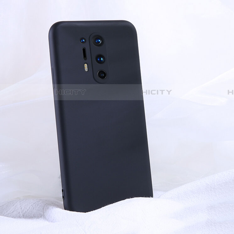 Funda Silicona Ultrafina Goma 360 Grados Carcasa C02 para OnePlus 8 Pro Negro