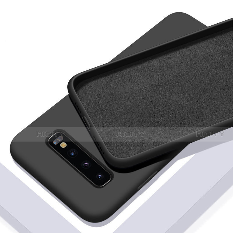 Funda Silicona Ultrafina Goma 360 Grados Carcasa C02 para Samsung Galaxy S10 Plus Negro