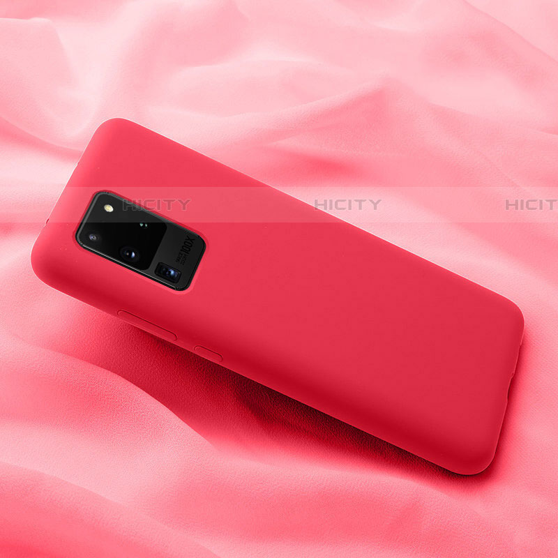 Funda Silicona Ultrafina Goma 360 Grados Carcasa C02 para Samsung Galaxy S20 Ultra Rojo
