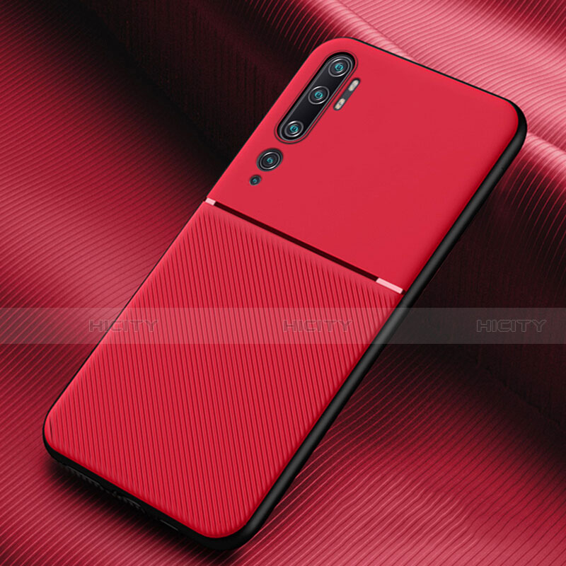 Funda Silicona Ultrafina Goma 360 Grados Carcasa C02 para Xiaomi Mi Note 10 Pro Rojo
