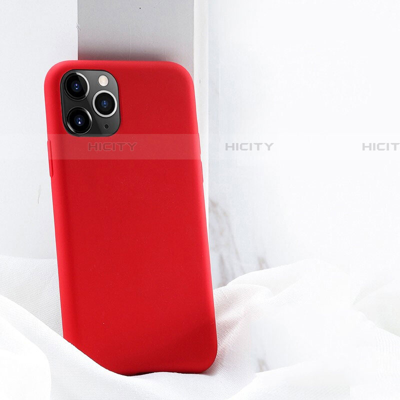 Funda Silicona Ultrafina Goma 360 Grados Carcasa C03 para Apple iPhone 11 Pro Max Rojo