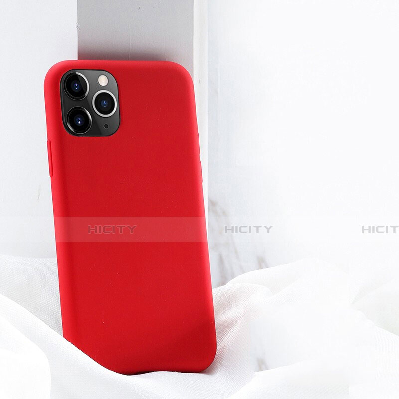 Funda Silicona Ultrafina Goma 360 Grados Carcasa C03 para Apple iPhone 11 Pro Rojo