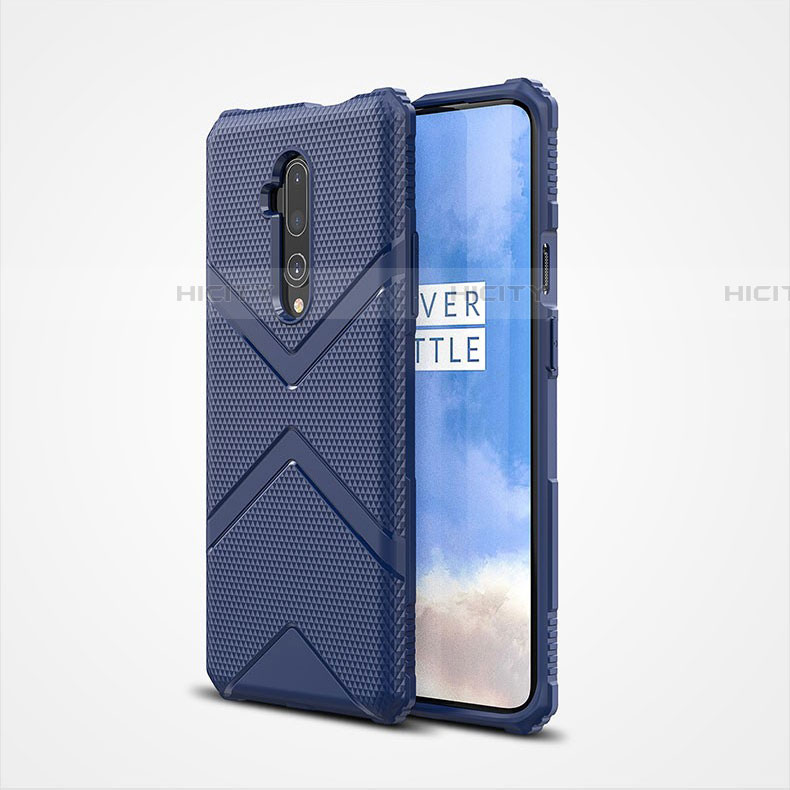 Funda Silicona Ultrafina Goma 360 Grados Carcasa C03 para OnePlus 7T Pro Azul