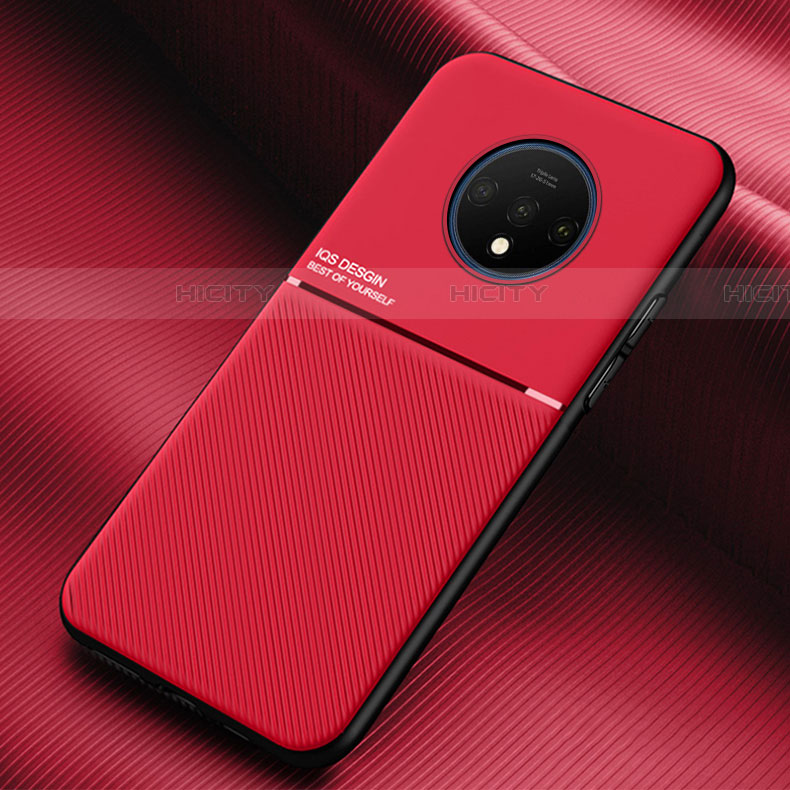 Funda Silicona Ultrafina Goma 360 Grados Carcasa C03 para OnePlus 7T Rojo
