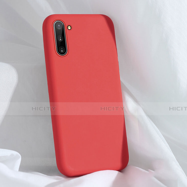 Funda Silicona Ultrafina Goma 360 Grados Carcasa C03 para Samsung Galaxy Note 10 5G Rojo