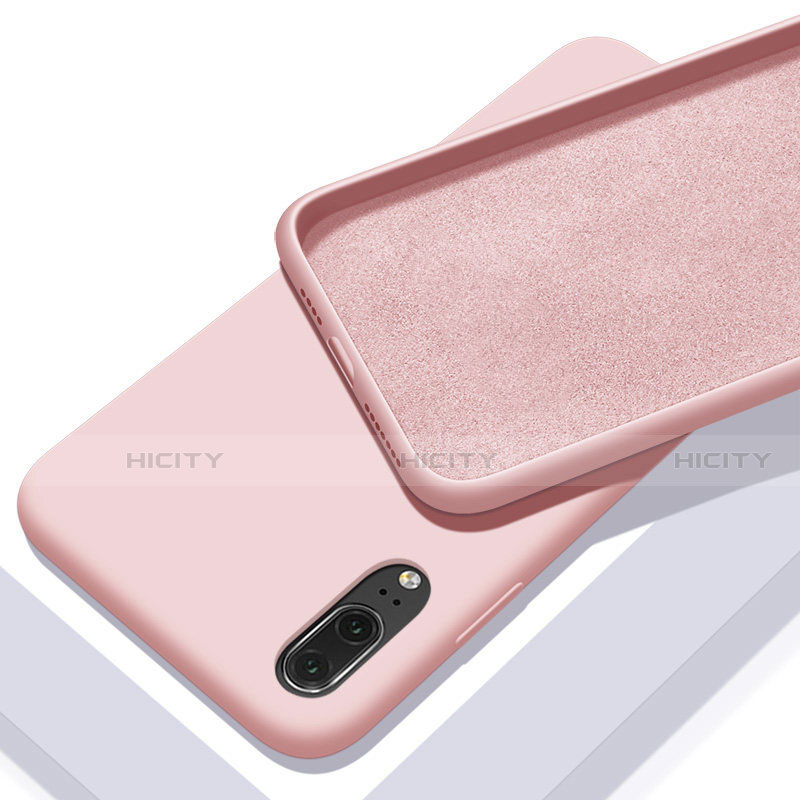 Funda Silicona Ultrafina Goma 360 Grados Carcasa C04 para Huawei P20 Rosa