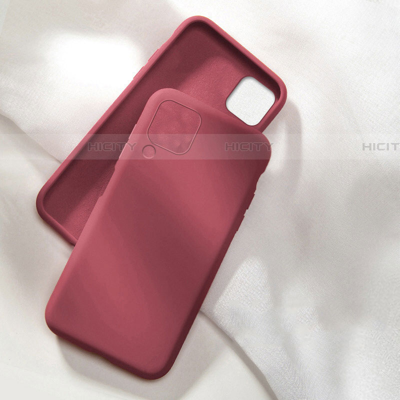 Funda Silicona Ultrafina Goma 360 Grados Carcasa C04 para Huawei P40 Lite Rojo Rosa