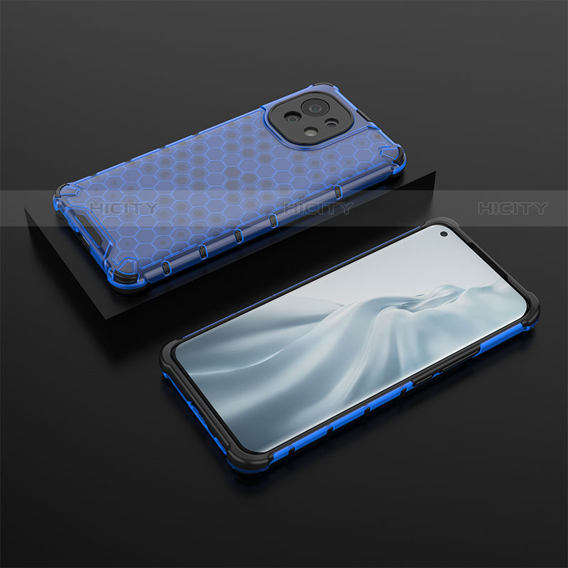 Funda Silicona Ultrafina Goma 360 Grados Carcasa C04 para Xiaomi Mi 11 5G Azul