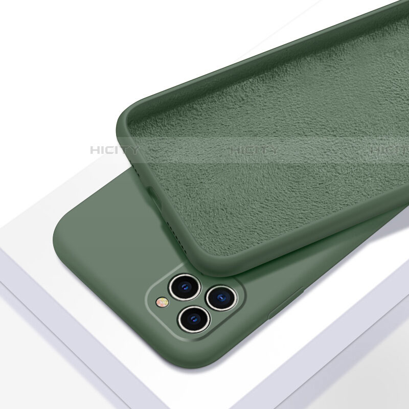 Funda Silicona Ultrafina Goma 360 Grados Carcasa C05 para Apple iPhone 11 Pro Max Cian