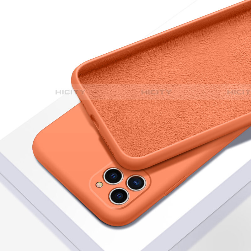Funda Silicona Ultrafina Goma 360 Grados Carcasa C05 para Apple iPhone 11 Pro Max Naranja