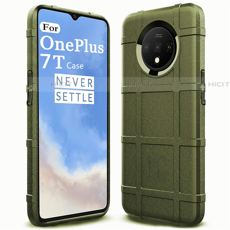 Funda Silicona Ultrafina Goma 360 Grados Carcasa C05 para OnePlus 7T Verde