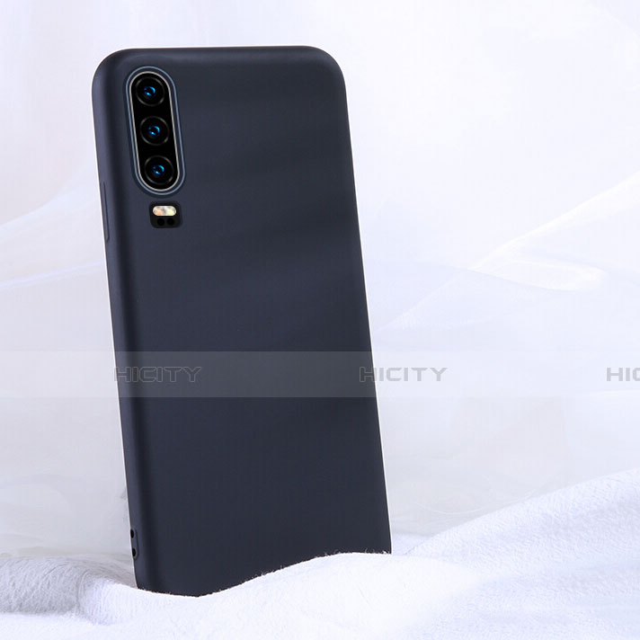 Funda Silicona Ultrafina Goma 360 Grados Carcasa C06 para Huawei P30 Negro