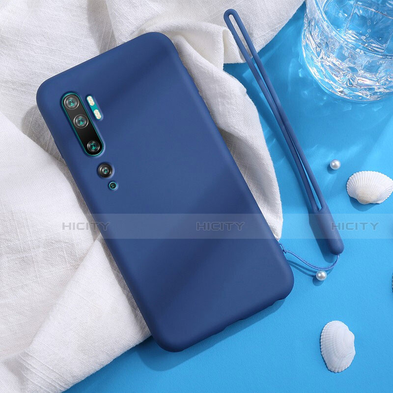 Funda Silicona Ultrafina Goma 360 Grados Carcasa C06 para Xiaomi Mi Note 10 Pro Azul