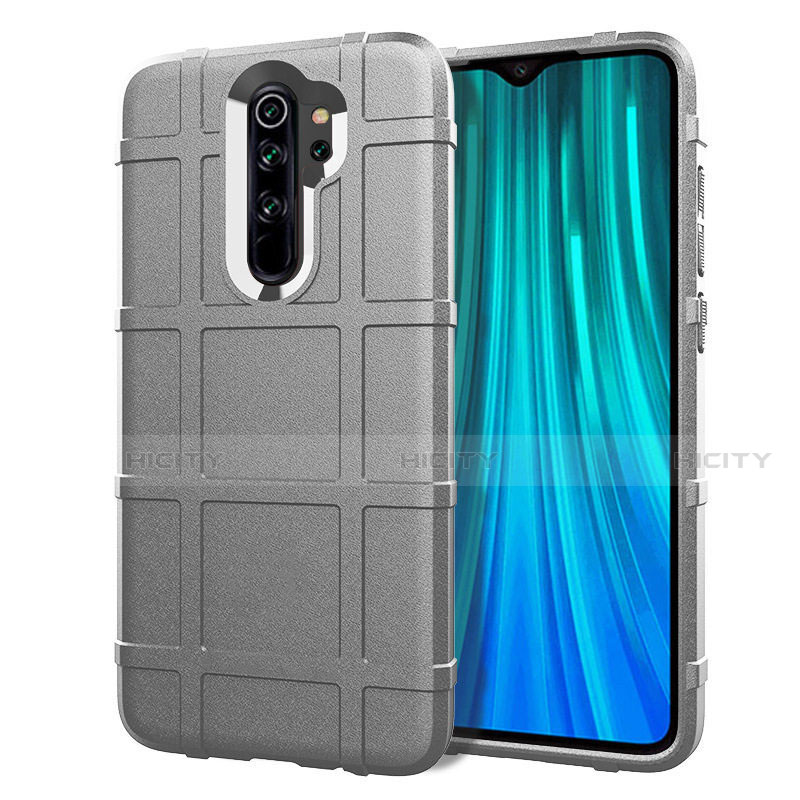 Funda Silicona Ultrafina Goma 360 Grados Carcasa C06 para Xiaomi Redmi Note 8 Pro Plata