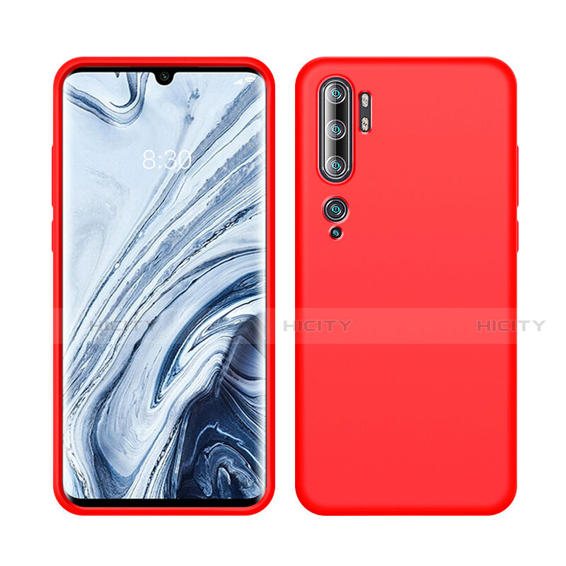 Funda Silicona Ultrafina Goma 360 Grados Carcasa C08 para Xiaomi Mi Note 10 Rojo