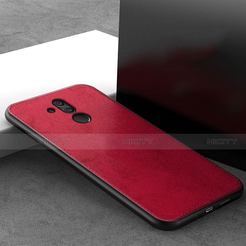 Funda Silicona Ultrafina Goma 360 Grados Carcasa C09 para Huawei Mate 20 Lite Rojo