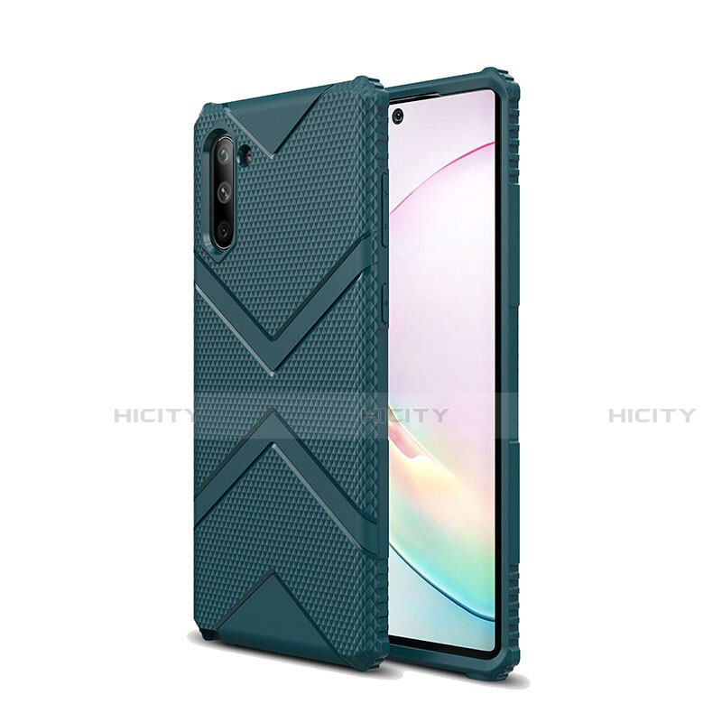 Funda Silicona Ultrafina Goma 360 Grados Carcasa C09 para Samsung Galaxy Note 10 5G Verde