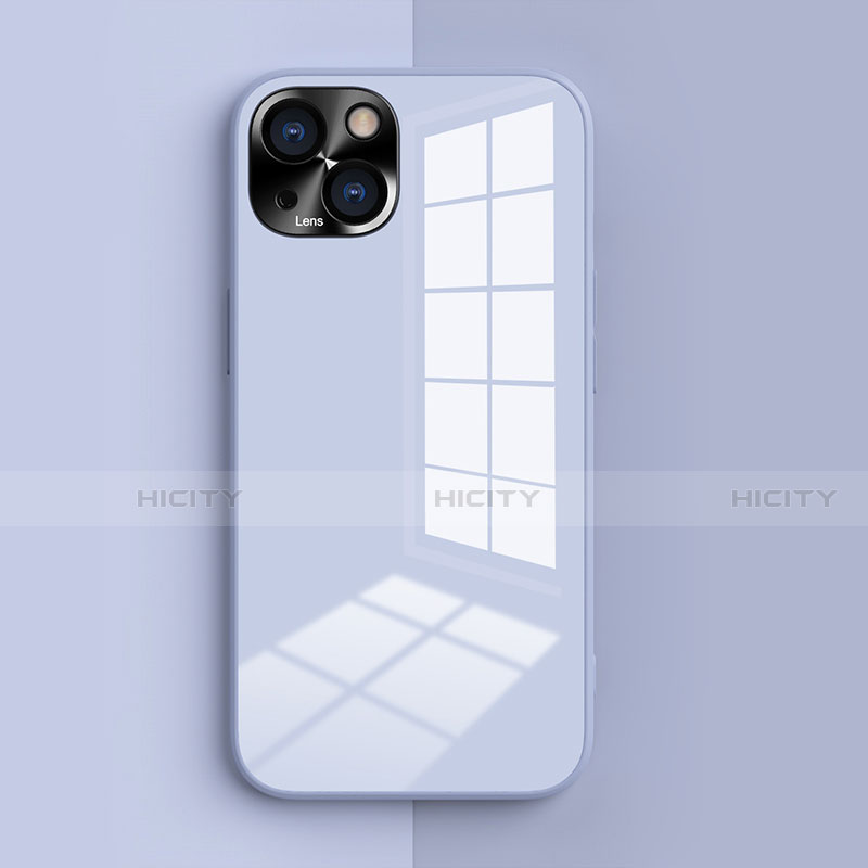 Funda Silicona Ultrafina Goma 360 Grados Carcasa G01 para Apple iPhone 13 Mini Azul Cielo