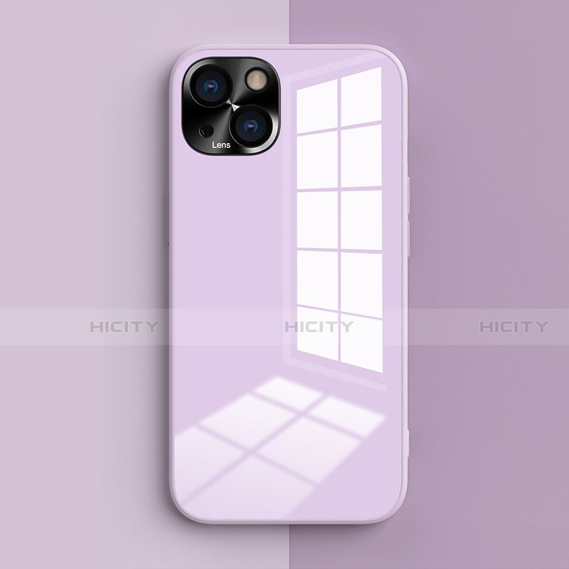 Funda Silicona Ultrafina Goma 360 Grados Carcasa G01 para Apple iPhone 13 Mini Purpura Claro