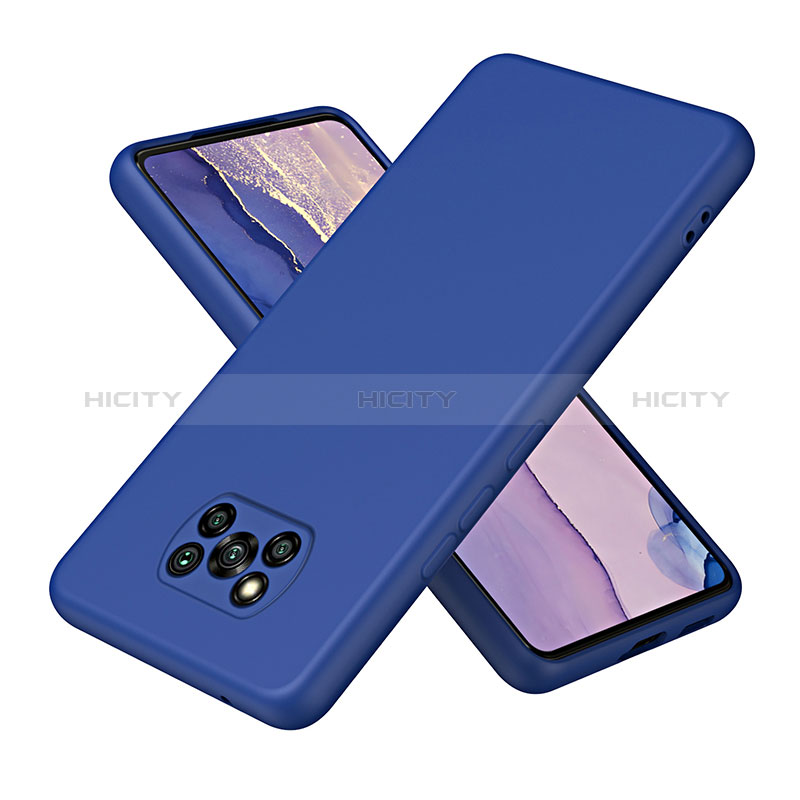 Funda Silicona Ultrafina Goma 360 Grados Carcasa H01P para Xiaomi Poco X3 Azul