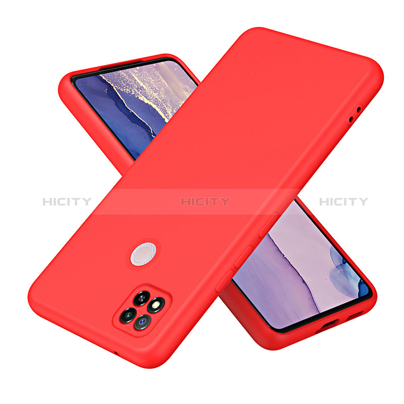 Funda Silicona Ultrafina Goma 360 Grados Carcasa H01P para Xiaomi Redmi 9C NFC Rojo