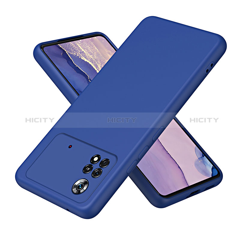 Funda Silicona Ultrafina Goma 360 Grados Carcasa H01P para Xiaomi Redmi Note 11E Pro 5G Azul