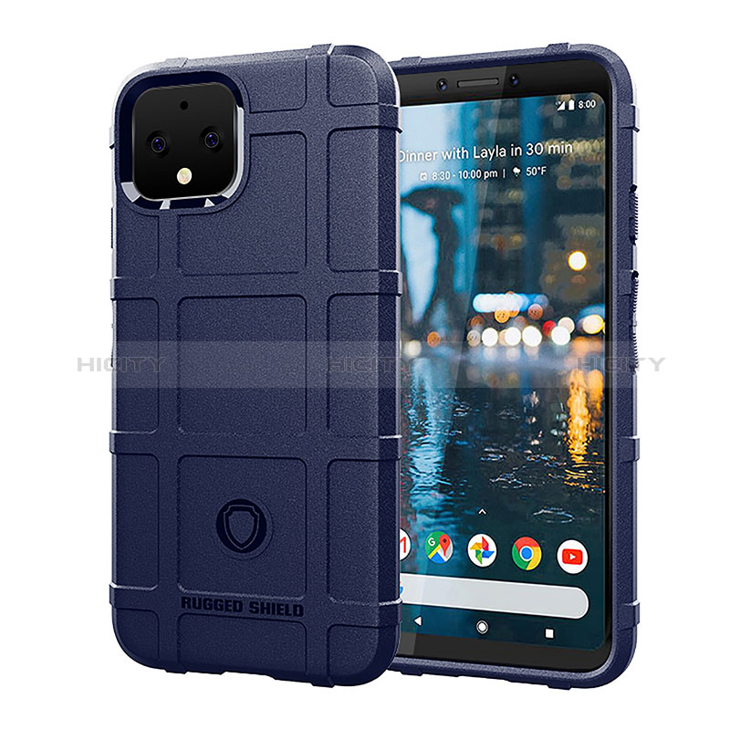 Funda Silicona Ultrafina Goma 360 Grados Carcasa J01S para Google Pixel 4 Azul