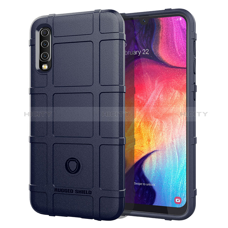 Funda Silicona Ultrafina Goma 360 Grados Carcasa J01S para Samsung Galaxy A50S Azul