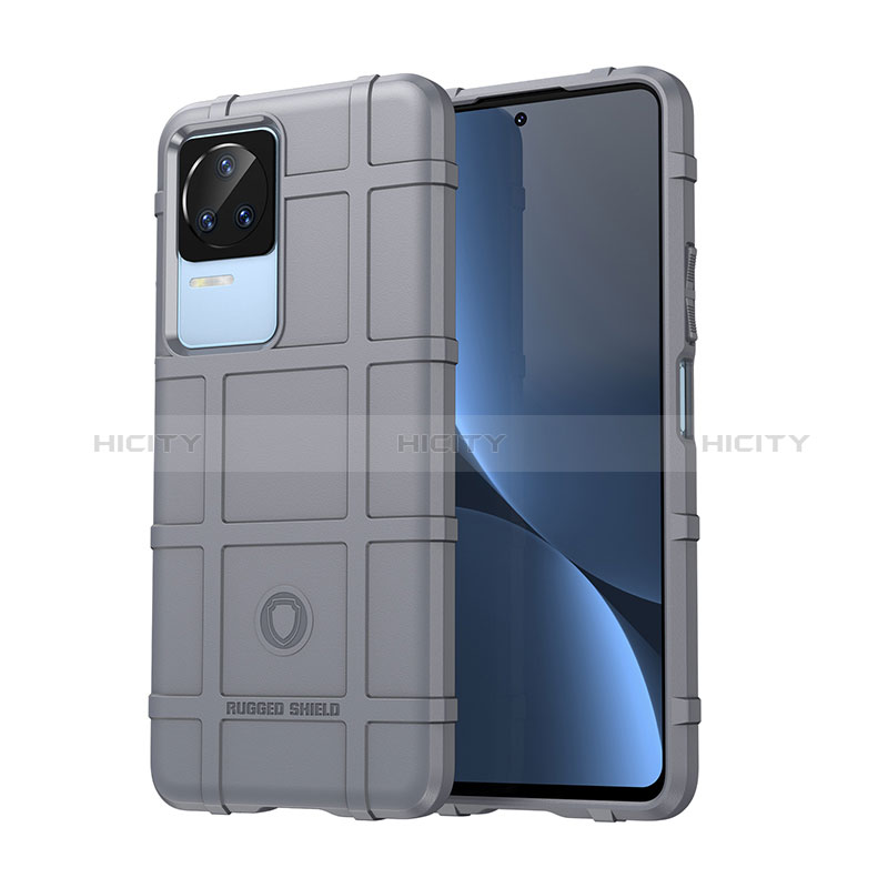 Funda Silicona Ultrafina Goma 360 Grados Carcasa J01S para Xiaomi Poco F4 5G Gris