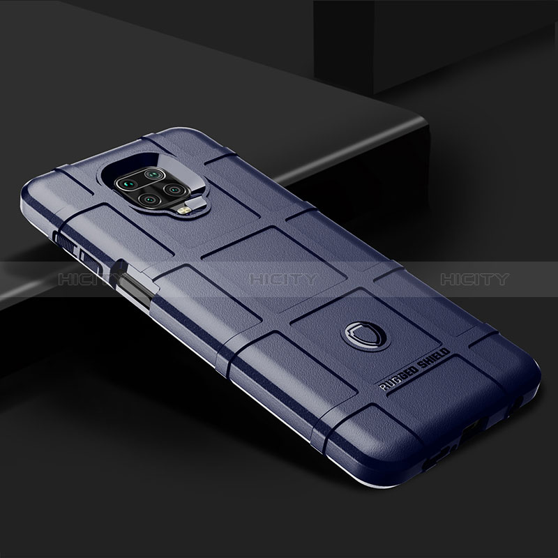 Funda Silicona Ultrafina Goma 360 Grados Carcasa J01S para Xiaomi Redmi Note 9 Pro Azul
