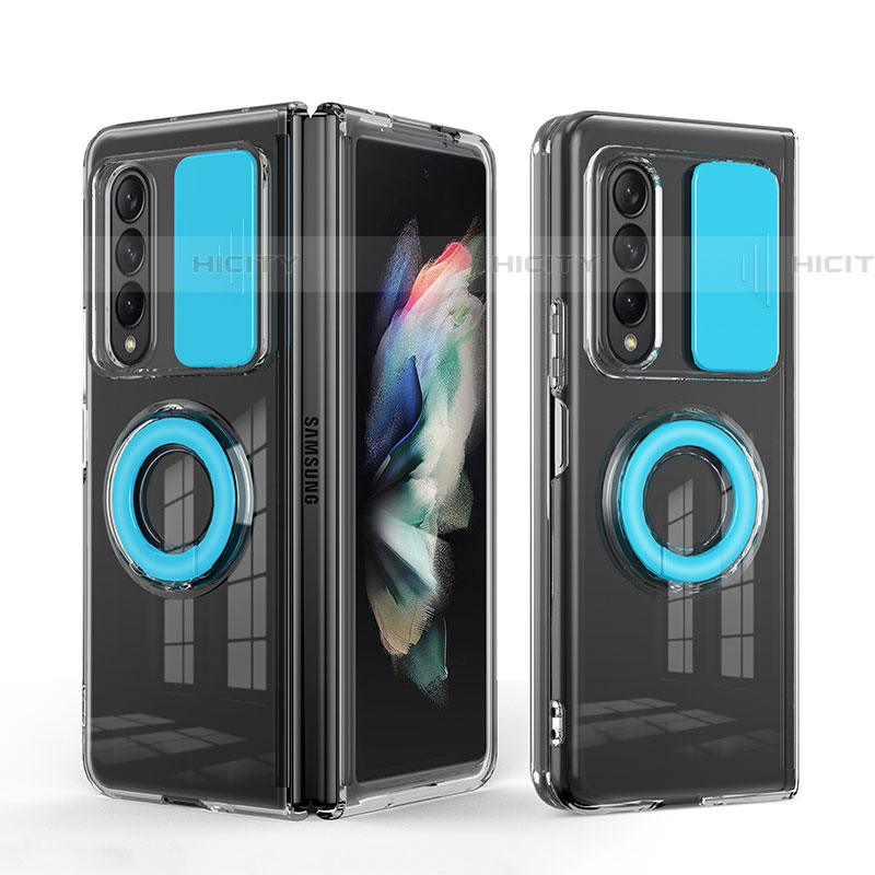 Funda Silicona Ultrafina Goma 360 Grados Carcasa MJ1 para Samsung Galaxy Z Fold4 5G Azul