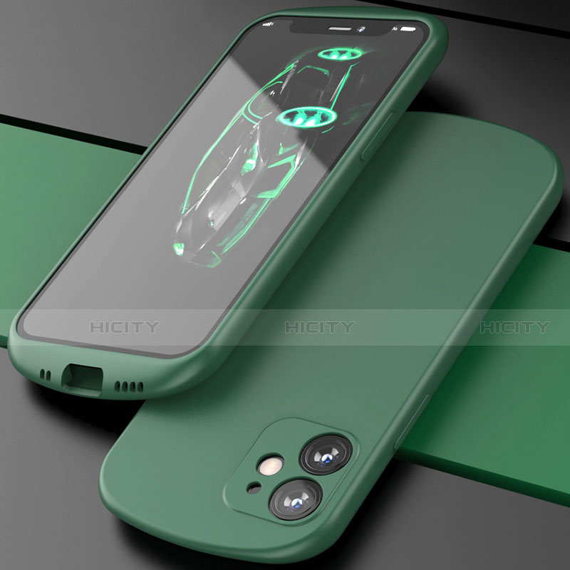 Funda Silicona Ultrafina Goma 360 Grados Carcasa N01 para Apple iPhone 12 Verde