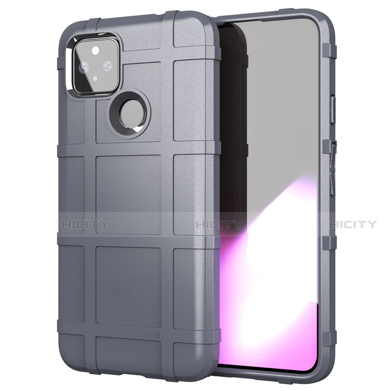 Funda Silicona Ultrafina Goma 360 Grados Carcasa para Google Pixel 4a 5G Gris