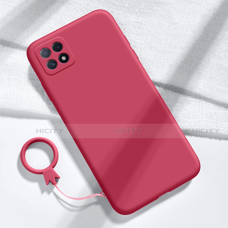 Funda Silicona Ultrafina Goma 360 Grados Carcasa para Huawei Enjoy 20 5G Rojo