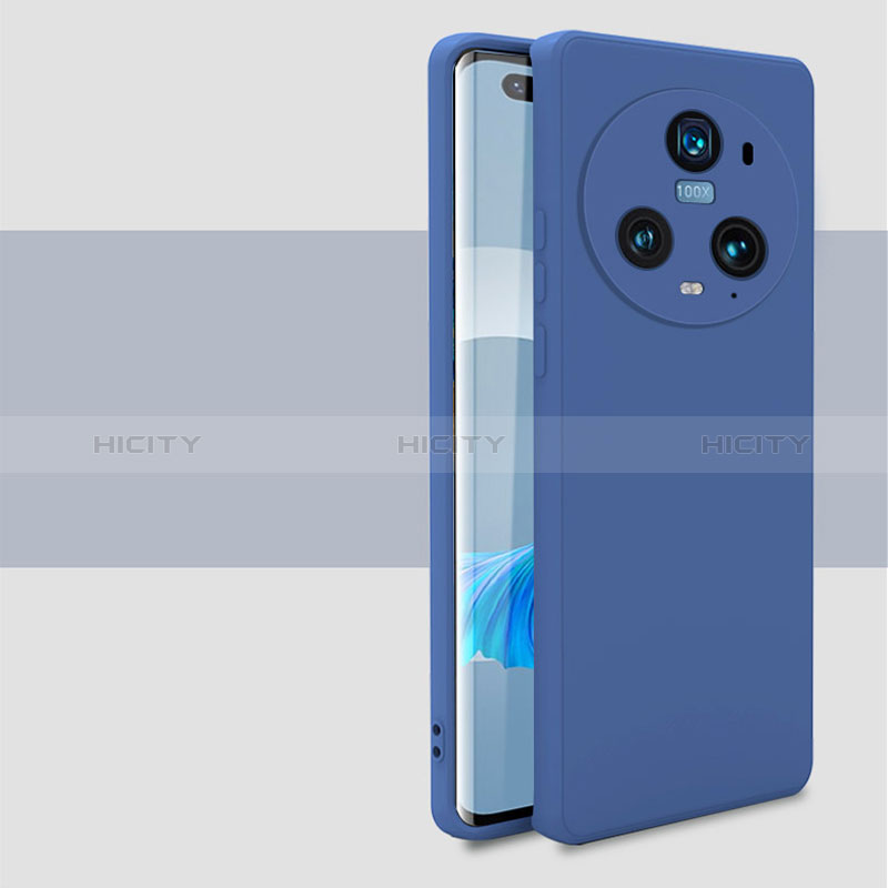 Funda Silicona Ultrafina Goma 360 Grados Carcasa para Huawei Honor Magic5 Pro 5G Azul