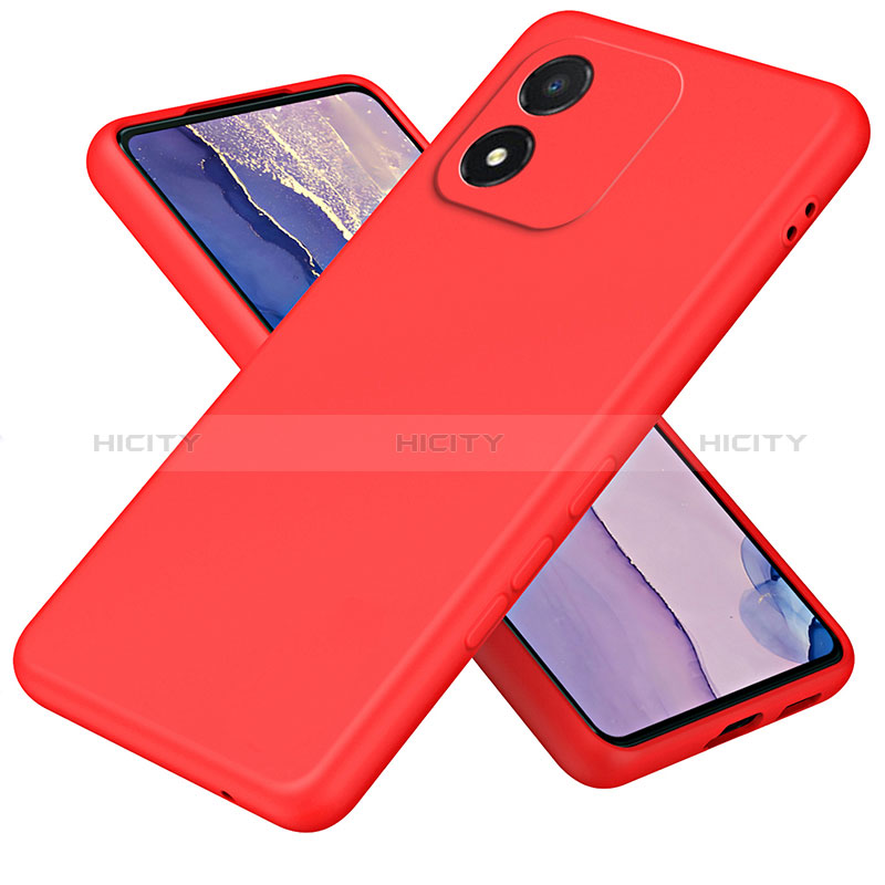 Funda Silicona Ultrafina Goma 360 Grados Carcasa para Huawei Honor X5 Rojo