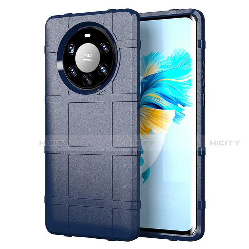 Funda Silicona Ultrafina Goma 360 Grados Carcasa para Huawei Mate 40 Pro+ Plus Azul